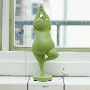 Esculturas Adornos Estatuas y Figuras Cute Cerámica Yoga Cerdo Adornos