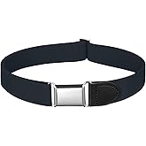 Buyless Fashion Kids Toddlers Baby Adjustable Elastic Dress Stretch Belt with Silver Buckle