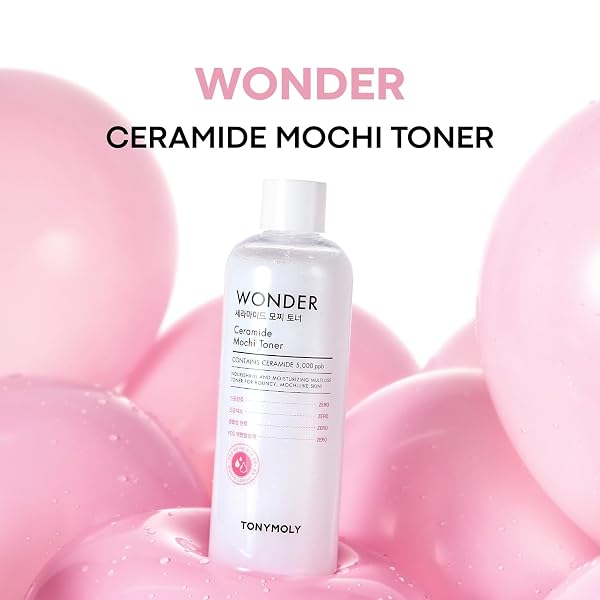 TONYMOLY WONDER CERAMIDE MOCHI TONER, HYDRATE & STRENGTHENS FOR STRONGER AND HEALTHIER SKIN, 16.9 OZ.