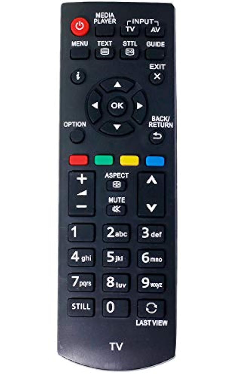 VINABTY Remote Control N2QAYB000816 Replace for Panasonic TX-L19XM6B TX-L19XM6E TX-L24XM6E TX-LR24XM6 TX-32A400E TX-32A400Y TX-39A400Y TX-39AW707 TX-42AR400A TX-42AW404 TX-50A400B TX-50A400E