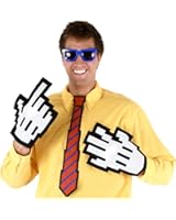 Pixelated 8-Bit Clear Lens Computer Nerd Geek Gamer