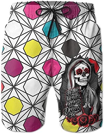 Funny Sunshine Boys Men's Virgin Skull Summer Quick-drying Swim Trunk Shorts Pants XXL