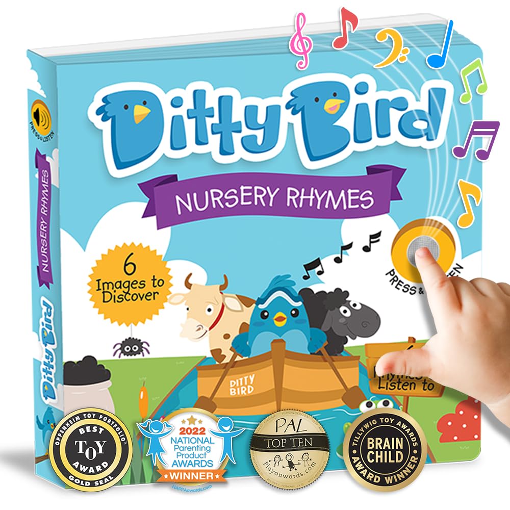 Photo 1 of Ditty Bird Musical Books for Toddlers | Interactive Nursery Rhymes Book with Sound – Old Macdonald’s Farm & More Songs | Fun Baby Book for 1-3 Year Olds | Sturdy Sound Book for Toddlers