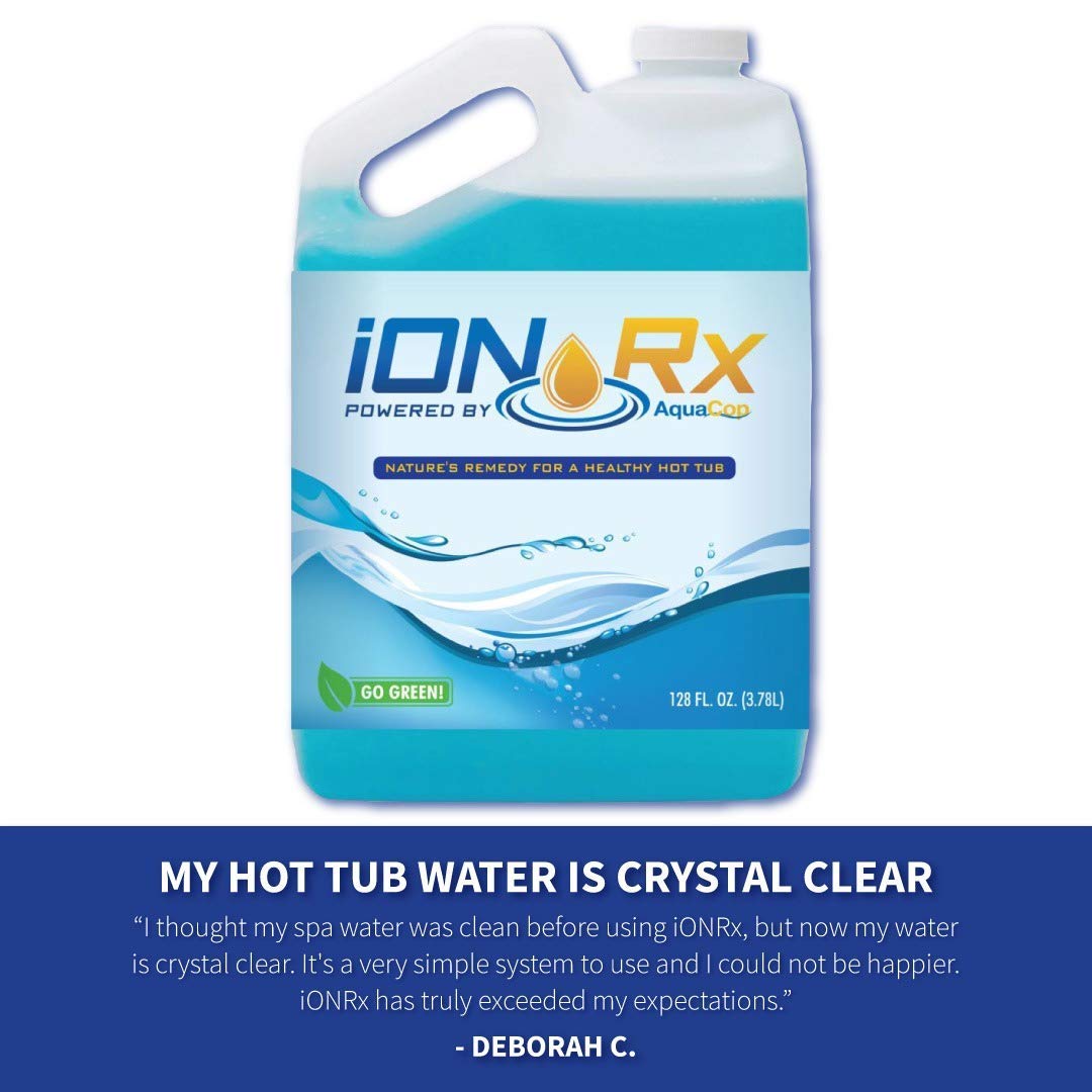iONRx Hot Tub Sanitizer Chlorine Tablet Kit Enjoy Tap Water Levels of