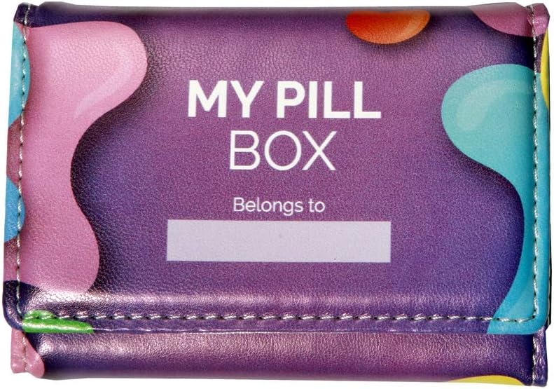 Pill Organizer Box Weekly Case -8 Compartments, Lobuprofen, Vitamins, Allergy Medicine, Aspirin, Supplements Organizer Box: Health & Personal Care