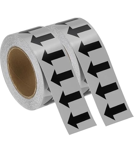 Accuform RAW254BKYL Adhesive Vinyl Directional Flow Arrow