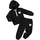 YOUNGER STAR Toddler Baby Boy Girl Clothes Fall Winter Outfits Long Sleeve Hoodie Sweatshirt Sweat Pants Cotton Sweatsuits