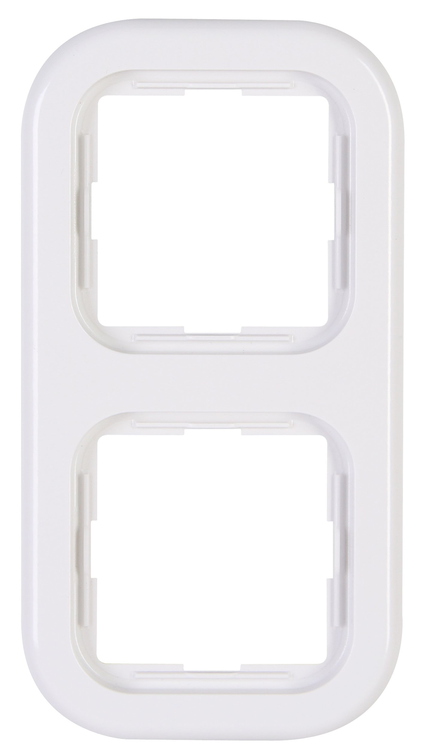 Kopp 303702005 2-fach Rahmen Cover Frame 2-Way Donau Arctic White — image 1