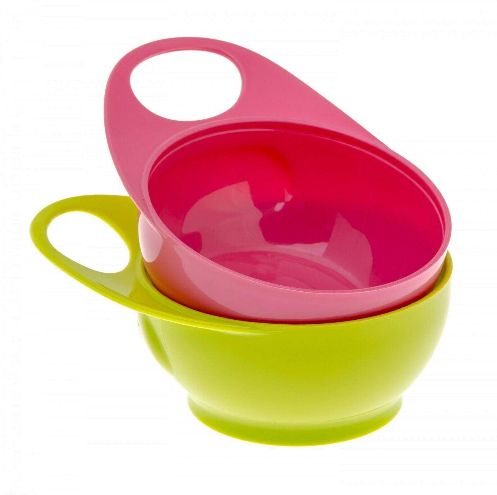 Brother Max Two Easy Hold Bowls (Pink/Green)