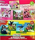 Disney Jigsaw Puzzles for Kids - Mickey Mouse & Minnie Mouse 8 Puzzles (6 Pieces each)
