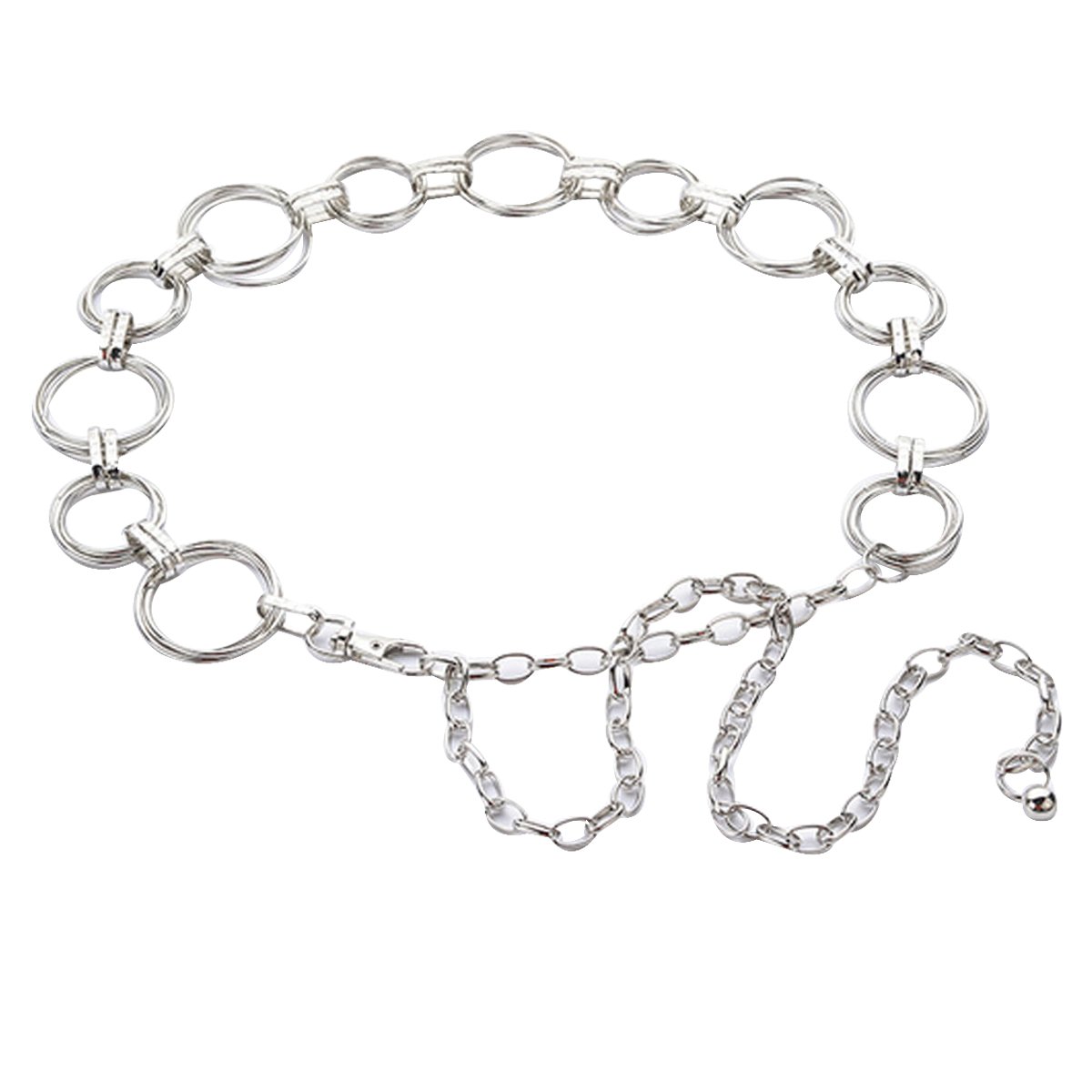 Millya Women's Gypsy Metal Belt with Coin Charms for Belly Dance Metal