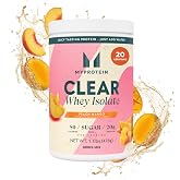 Myprotein Clear Whey Isolate Protein Powder, 1.1 Lb (20 Servings) Peach Mango, 20g Protein per Serving, Naturally Flavored Drink Mix, Daily Protein Intake for Superior Performance