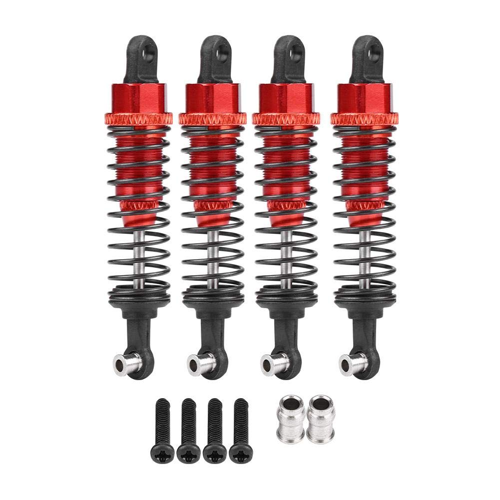 VGEBY1 Shock Damper Absorber, Aluminum Front Rear Shock Damper Absorber for FS 1/18 RC Truck Remote Control Part Accessory(Red) Car Model Accessory Model Toy