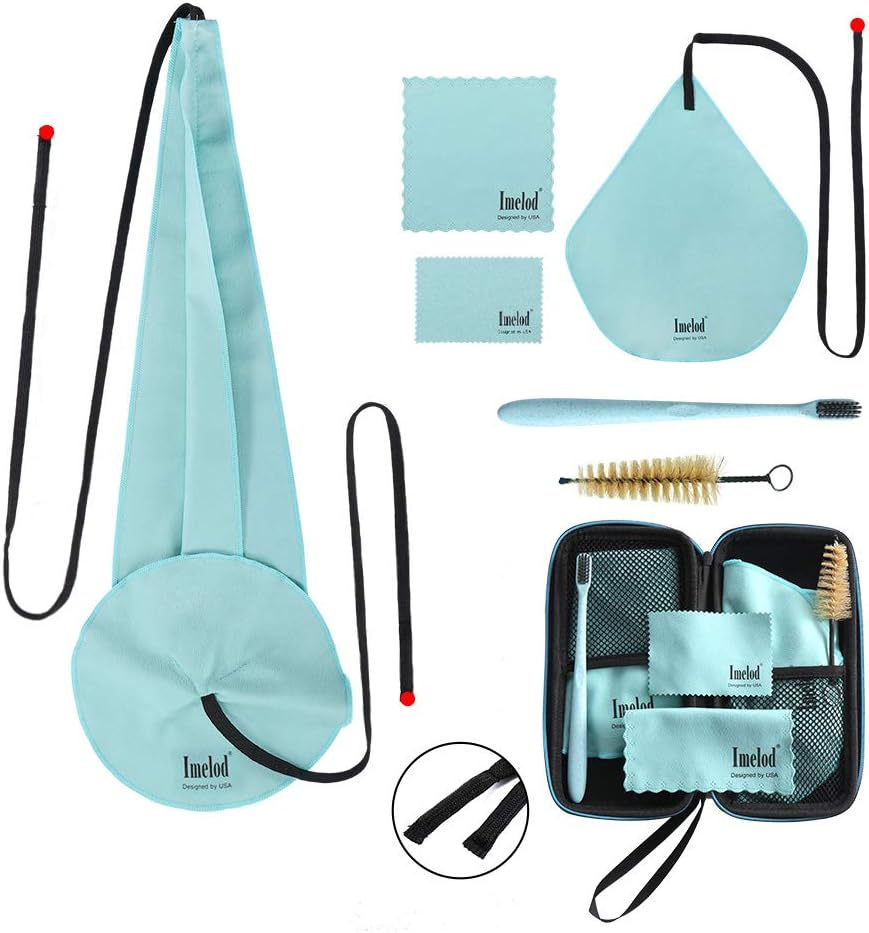 Imelod Saxophone Cleaning kit with Case for Alto Tenor