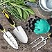 ZOUTOG Garden Tool Set, 4 Pack Gardening Gifts Including Trowel, Cultivator Hand Rake, Transplant Trowel, Gardening Gloves – for Weeding, Loosening Soil, Digging, Transplanting and Morethumb 1