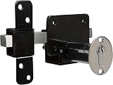 Gatemate Long Throw Gate Lock 1490086 Euro Profile 6-pin 316 Stainless Black view 3