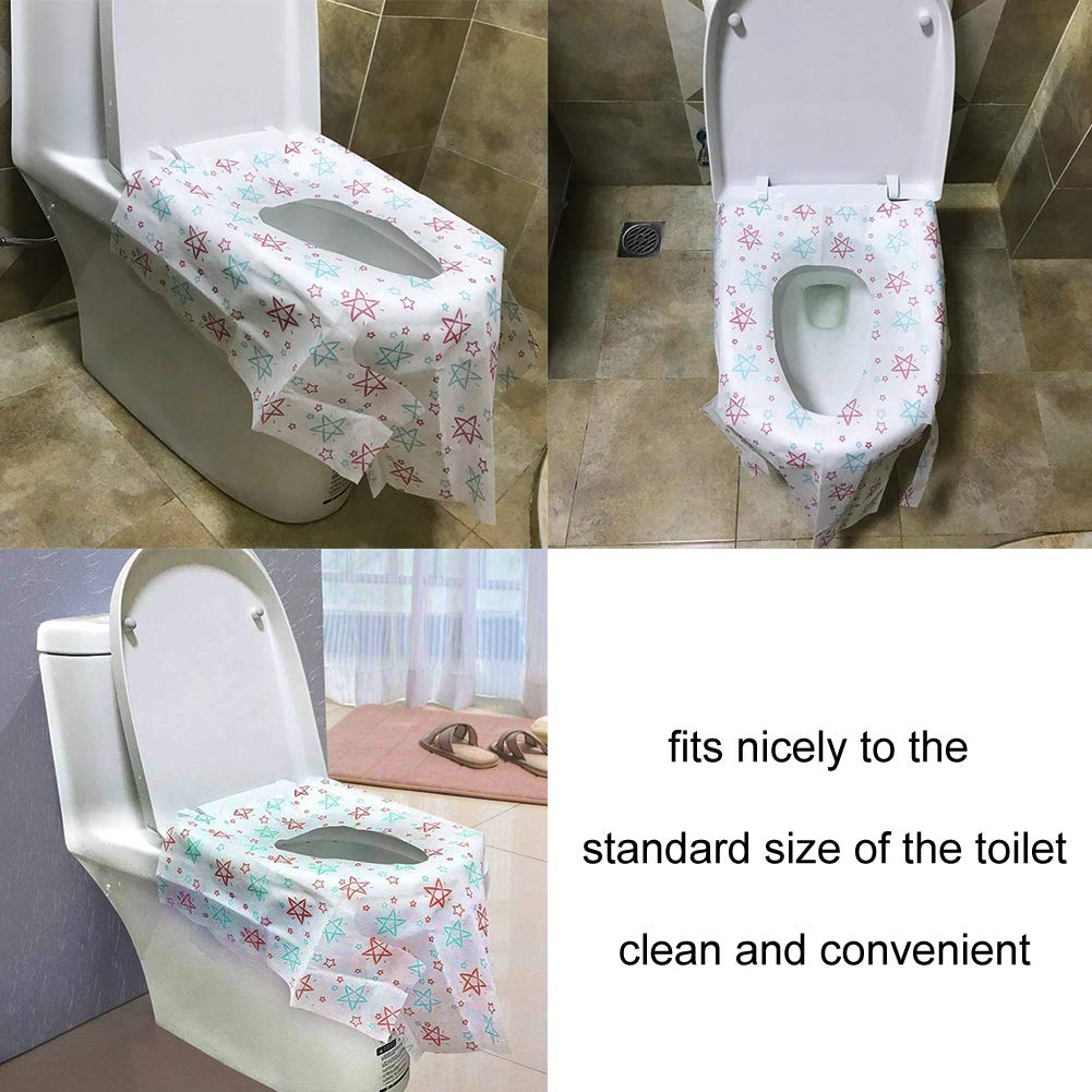 Copriwater Monouso XLKJ - 20 Pezzi, Impermeabili, Per Viaggi E Bagni Pubblici - Foto 3