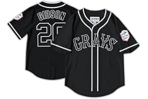 UNLC Josh Gibson #20 Homestead Grays Baseball Jersey – Authentic Throwback with Sleeve Patch, Stitched Letters