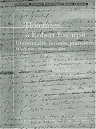 Hommage à Robert Escarpit