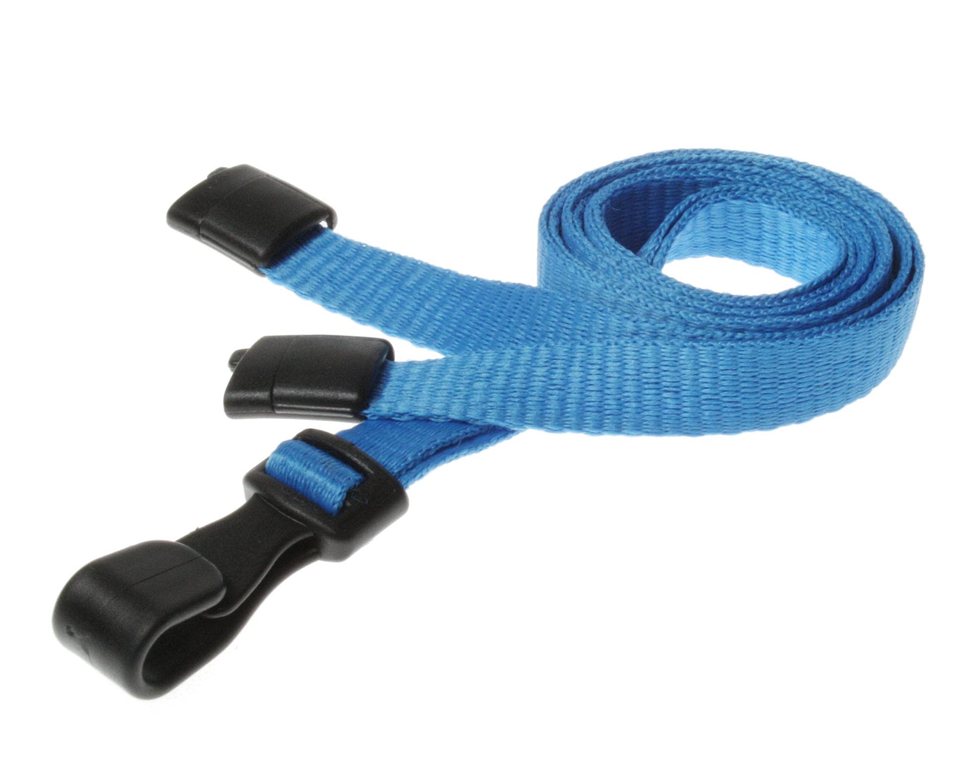Customcard B007ZU4PLI Safety Breakaway Neck Lanyard for Id Badge Holders with Safety Breakaway Clip - Blue (Pack of 25)
