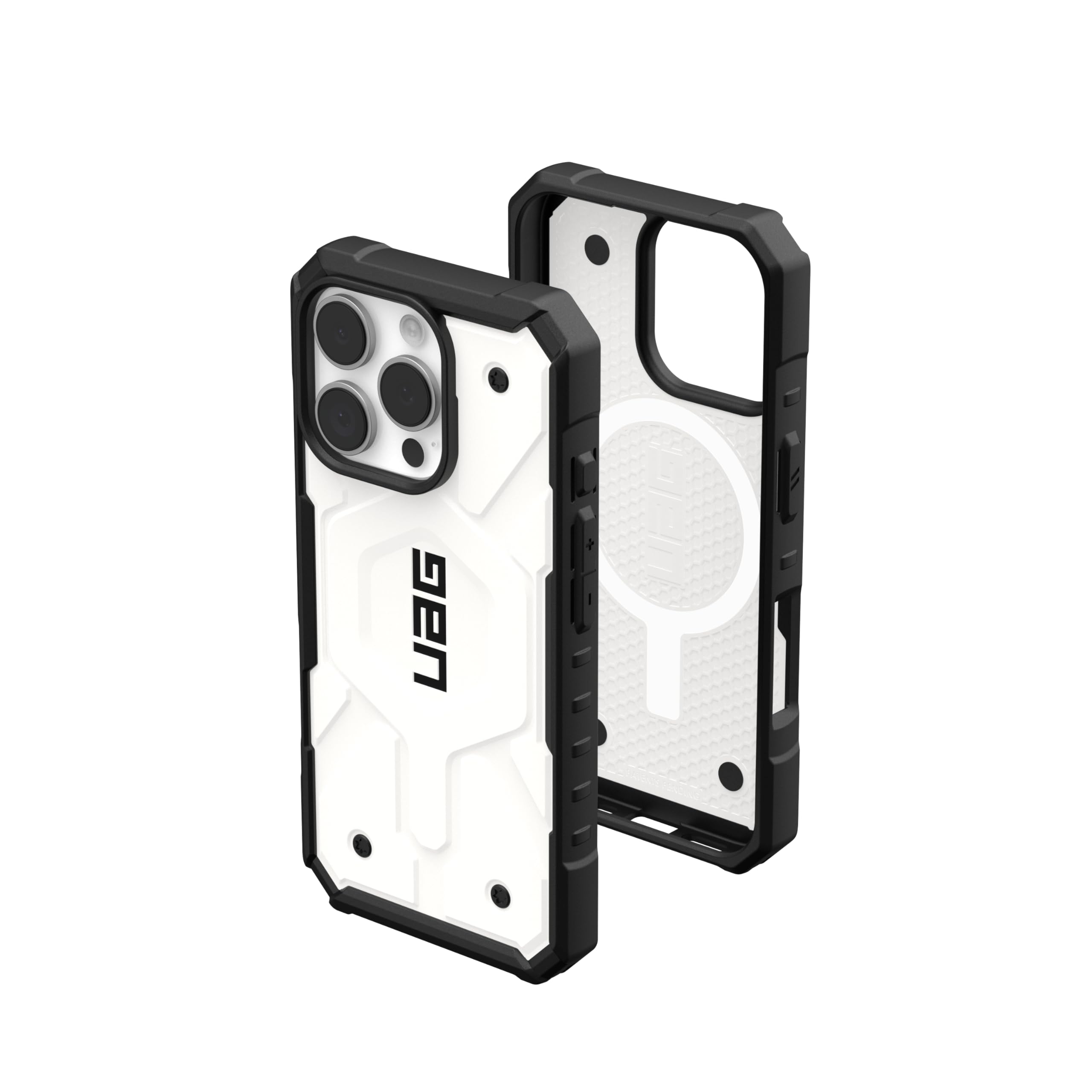 URBAN ARMOR GEAR UAG Designed for iPhone 16 Pro Case 6.3" Pathfinder - Compatible with MagSafe Charging Rugged Shockproof Anti-Slip Military Grade Protective Cover, White