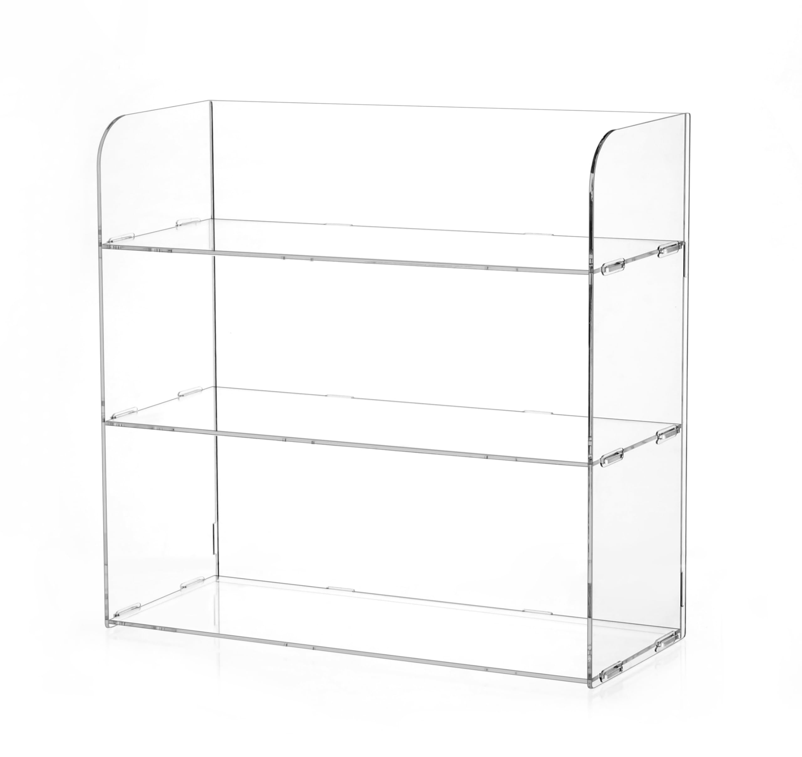 Photo 1 of ** FOR PARTS/ MISSING ASSEMBLY PIECES*** Jusalpha 3 Tier Clear Acrylic Organizer Shelf for Cosmetic Perfume Skincare Makeup Toy Spices Standing Tabletop Vanity Tray Shelf Multifunctional Sturdy Display Showcase (12''x 4''x 12'')…