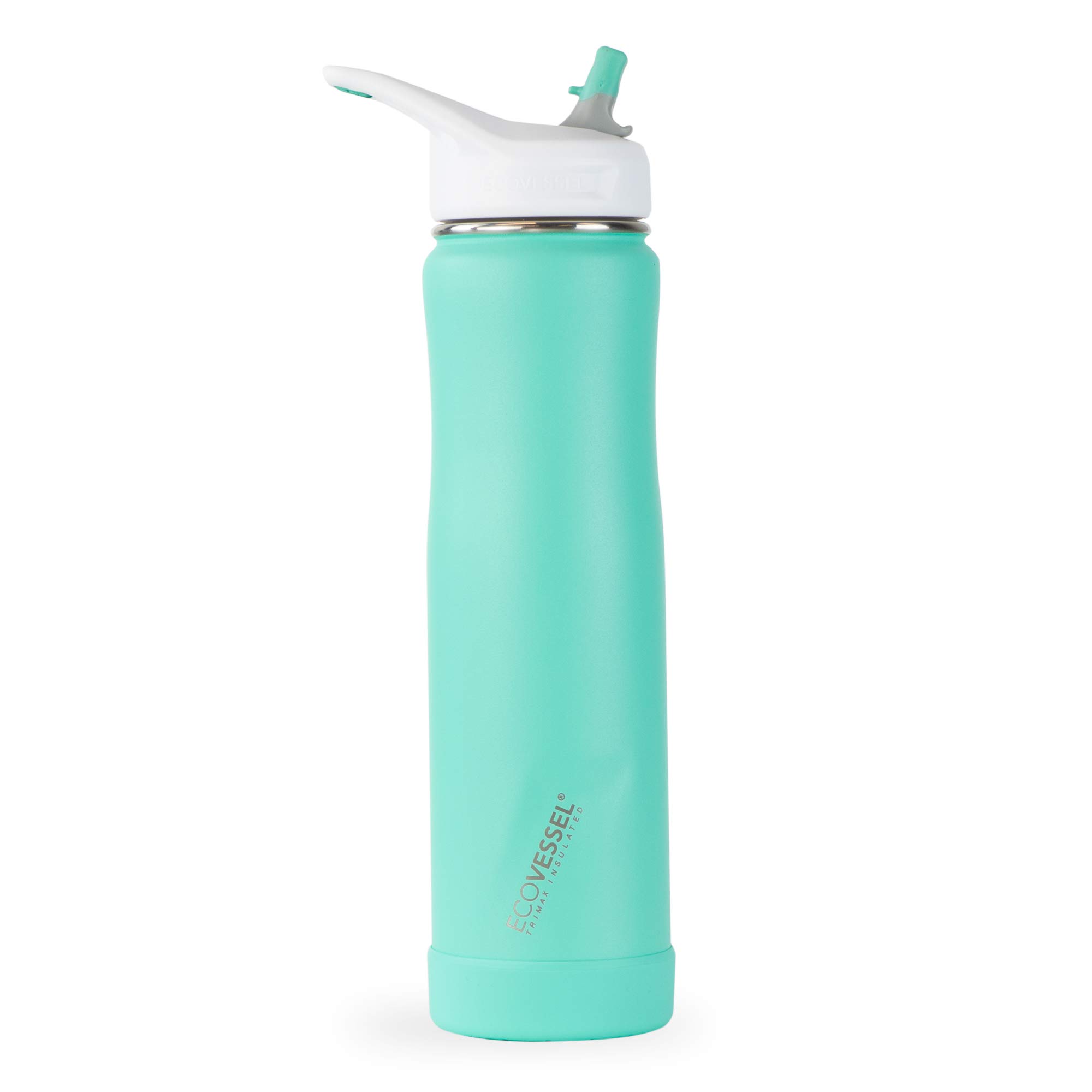 EcoVessel Summit-24oz/709ml Triple Insulated Stainless Steel Hot or Cold Drinking Bottle , Aqua Breeze, 24 oz