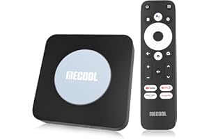 Android 11.0 TV Box, MECOOL KM2 Plus 2GB 16GB Smart TV Box with Netflix Certified, Google Assistant Dolby Atmos, TV Box 4K Support AV1, 2.4G/5G, Ethernet, WiFi 5, BT 5.0 with Amlogic S905X4 (Black)