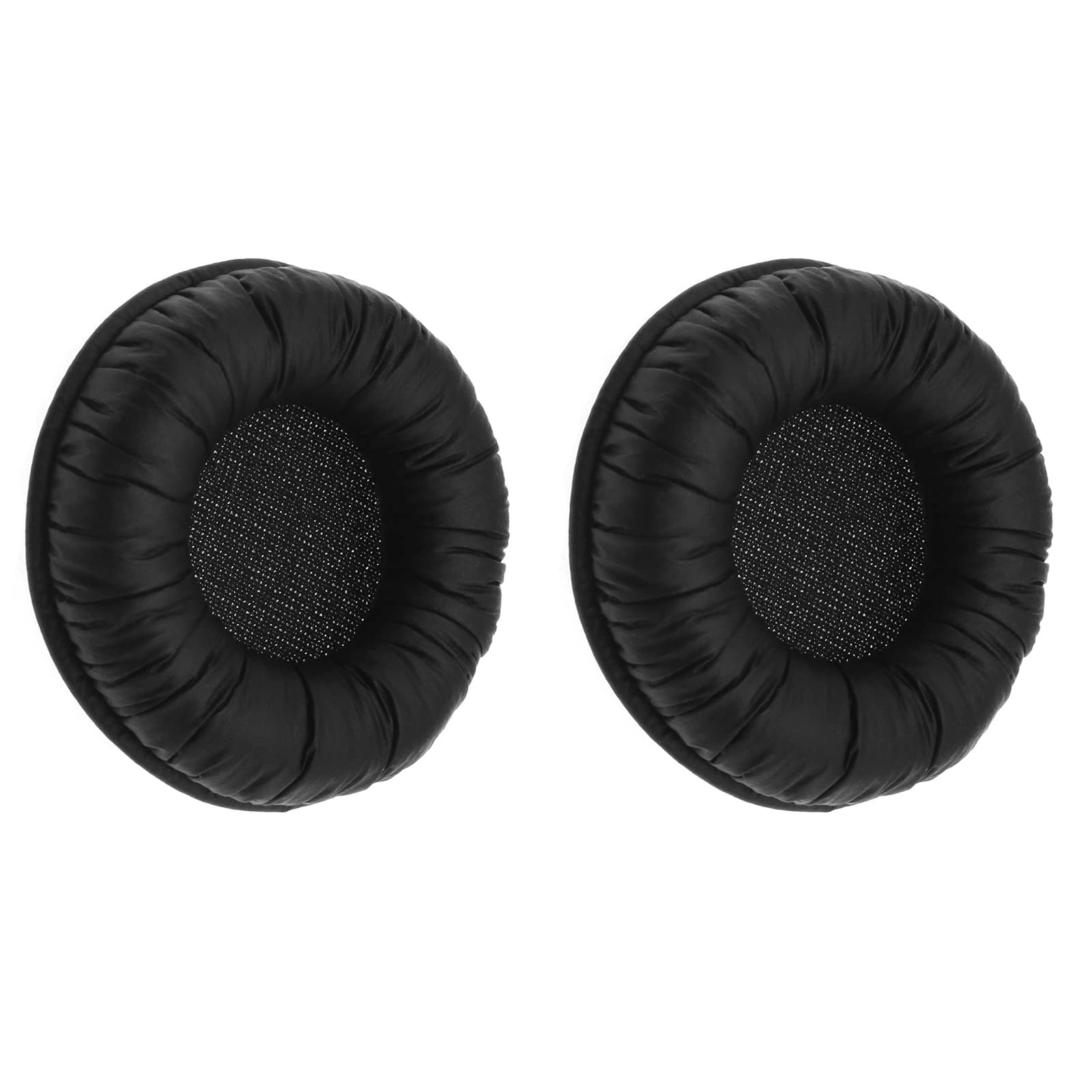 ECSiNG Pair of Ear Pads Leather Foam Replacement Ear Cushions Earmuff Repair Part Compatible with Sennheiser PC8 Headphone Black