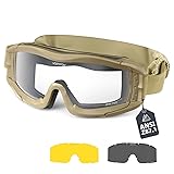 VOZAPOW Airsoft Goggles Anti Fog with ANSI Z87.1