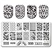 Born Pretty Nail Art Stamping Template Image Plate Lace Flower Pattern BP-L020