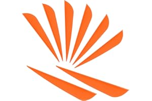 Letszhu Arrows Vanes 4 Inch Plastic Feather Fletching for DIY Archery Arrows 50 Pack…