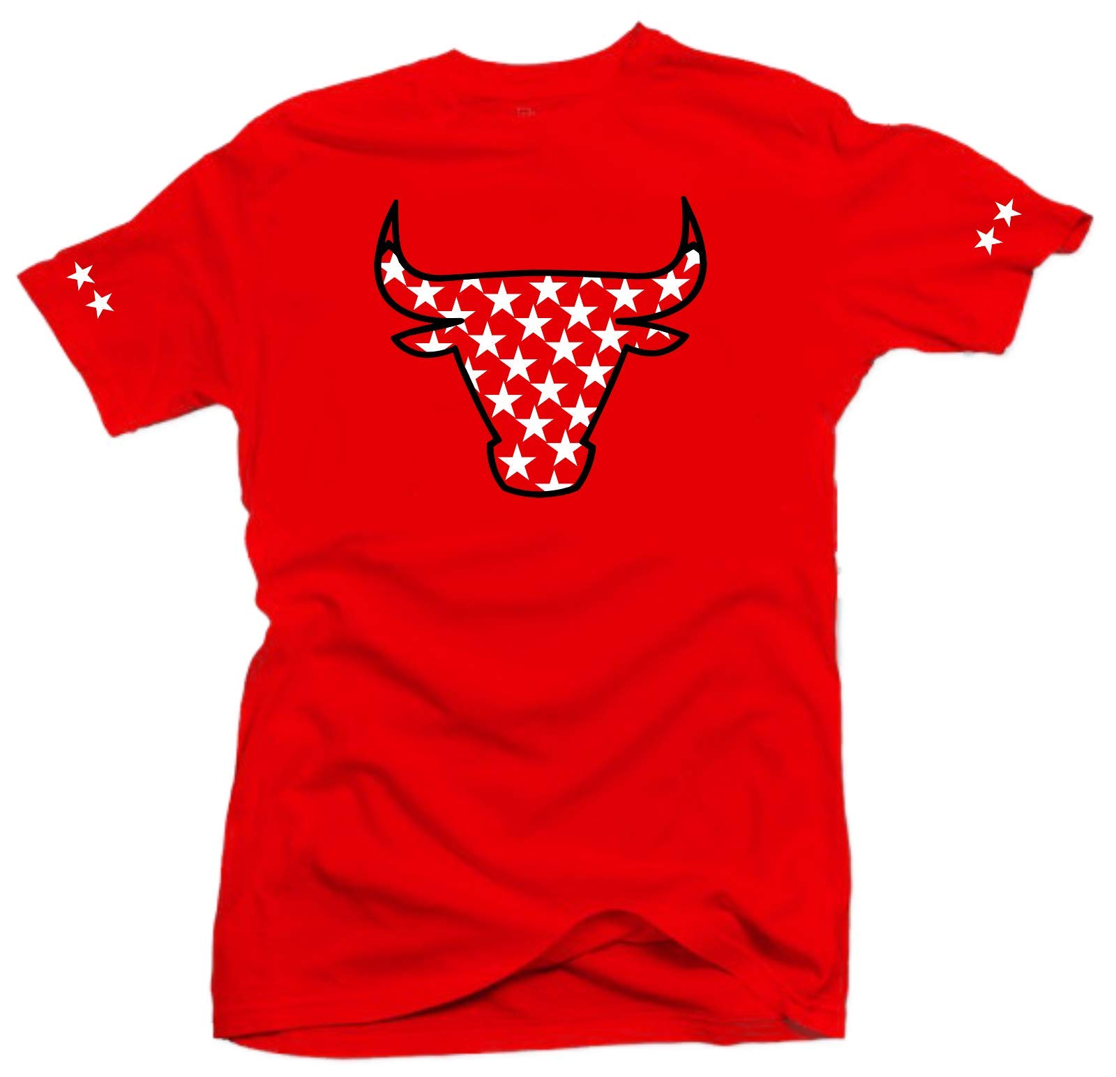 Jordan Retro 6 Carmine Match Tees - Bull Stars Red