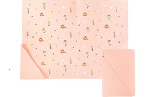 ABC AUSTIN BABY COLLECTION Austin Baby Co Silicone Placemat – Stain Resistant Portable Place Mats – Food Grade Silicone, Dishwasher Safe and Folds into Pocket for Easy Storage On The (Wildflower Ripe Peach)