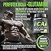 Perfotek BCAA + Glutamine Amino Acids Powder - Tropical Fruit Natural Protein Mix Drink for Muscles - 30 Servings