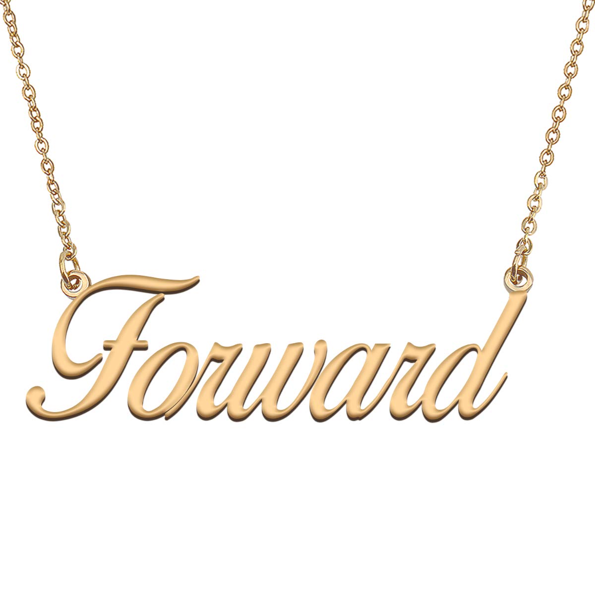 HUAN XUN Customized Custom Simple Any Name Necklace