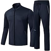TBMPOY Men's Tracksuits Sweatsuits for Men Sweat Track Suits 2 Piece Casual Athletic Jogging Outfits Full Zip Sets
