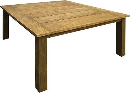 Amazon De Ambientehome 68235 Tisch Quadratisch Grenada Teak Retro