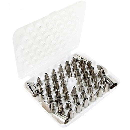 fkuo 51 pcs ruso Tulip manga pastelera boquillas 1pieza conversión ...