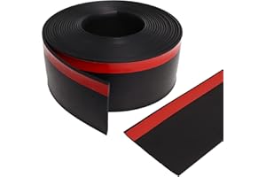 RV Slide Out Rubber Seal 4" x 1/8" x 30Ft, Camper Slide Out Seals with Adhesive Tape for RVs Campers Door Window, Black Weath