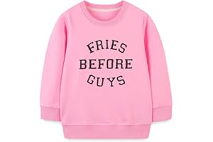 SUZEL Toddler Girl's Boy's Cotton Crewneck Sweatshirt Long Sleeve Casual Pullover Shirts