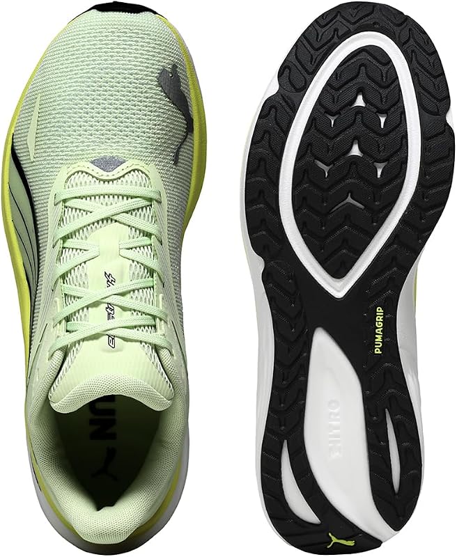 Herren Electrify Nitro 4 Straßen-Laufschuh, Apple Spritz-LUX Lime Black, 40.5 EU, Apple Spritz LUX Lime PUMA Schwarz, 40 EU