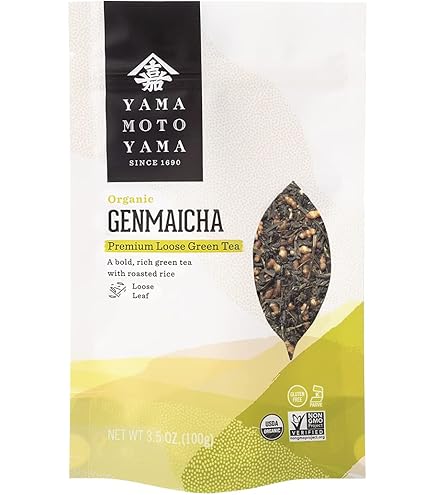 Amazon.com : Yamamotoyama Organic Decaf Genmaicha Premium Green