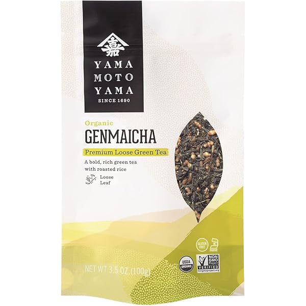 Amazon.com : Yamamotoyama Organic Decaf Genmaicha Premium Green