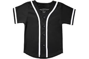 SPTEHW Kids Baseball Jersey Button Down Hip Hop T Shirts Personalized Softball Jersey for Boys Girls