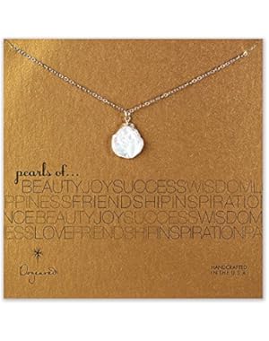 Pearls of Happiness Love Friendship Large Keshi Pearl Gold Filled Chain Necklace, 18