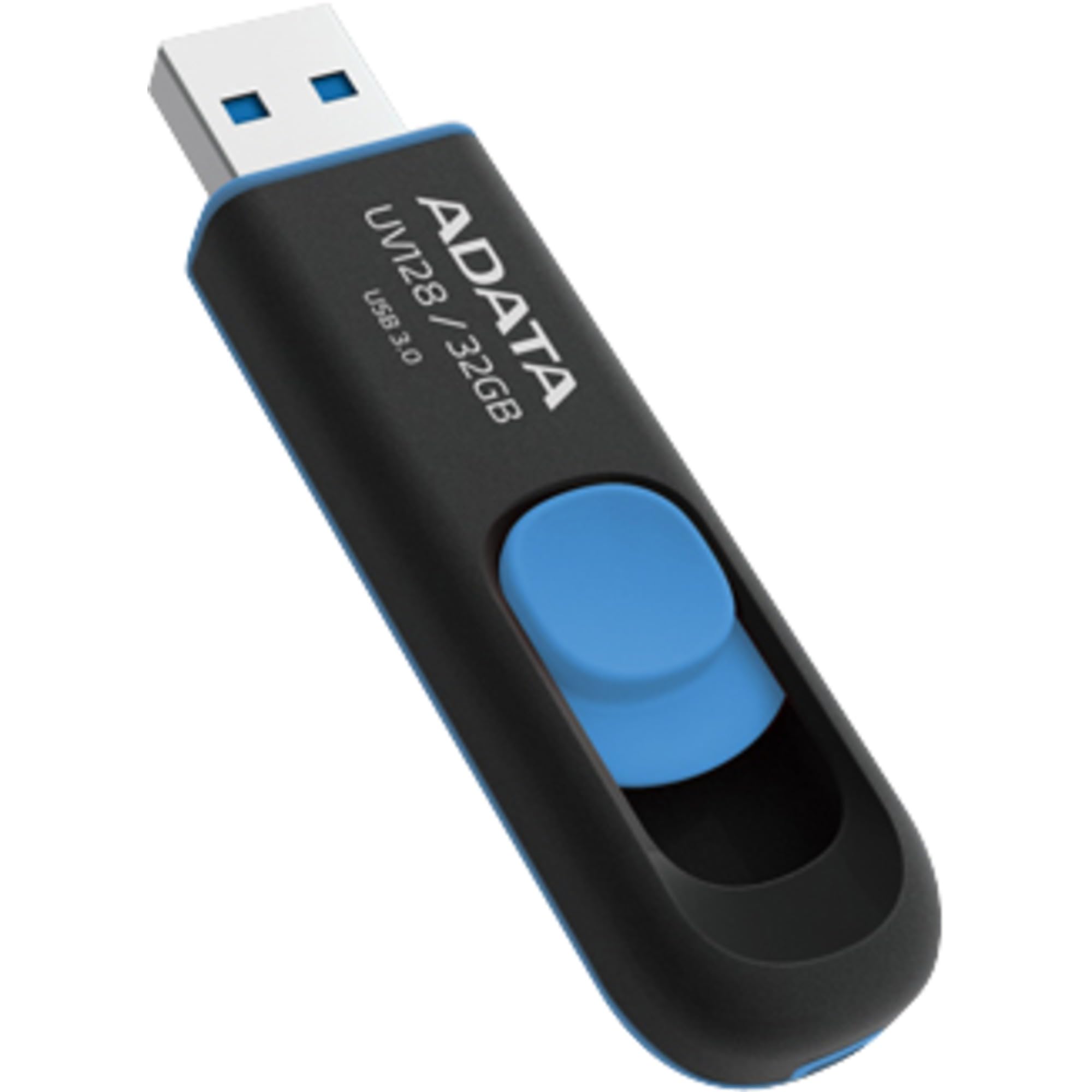 ADATA UV128 32GB USB3.1 Flash Drive, black/blue