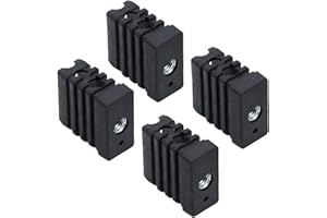 OKLAGARDEN G408-0036-W1 Caster Socket Replacement Parts for Charbroil Performance 463342119 463243518 463245917 Grill Parts Kenmore Rectangular Caster Socket Insert Grill Wheels Parts 7/16" (Not Accepted 1/2”)