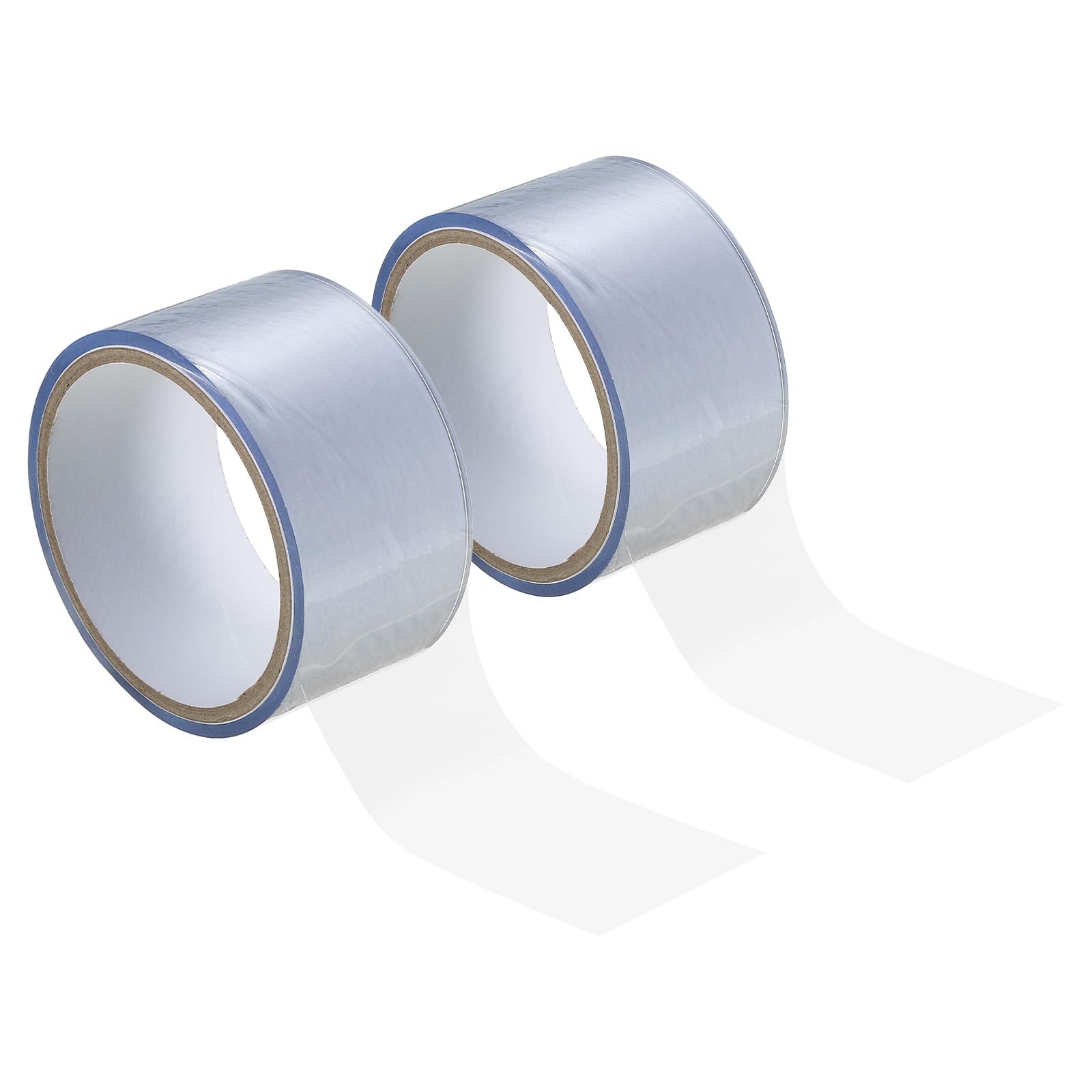 PATIKIL Non Stick Static Tapes 2 in x 33 Ft, 2 Roll Duct Tape for Organizing Transparent