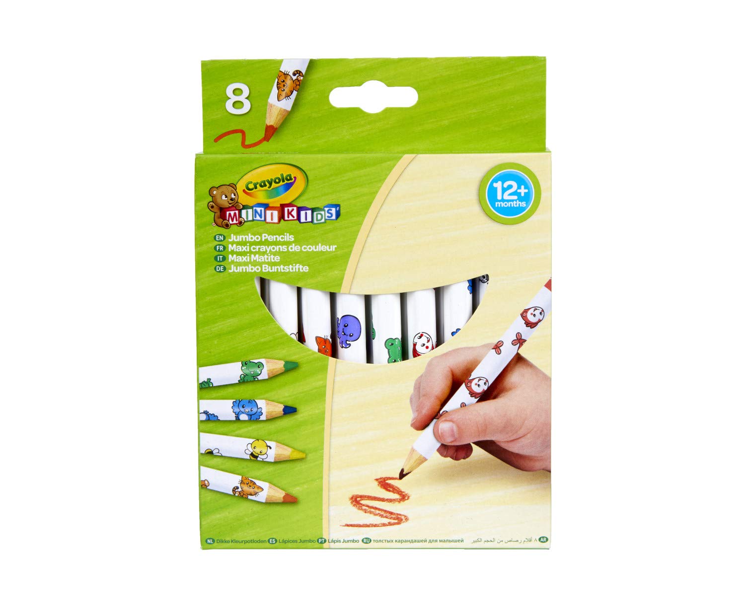 Crayola Beginnings - Jumbo Decorated Pencils (8 Pack)